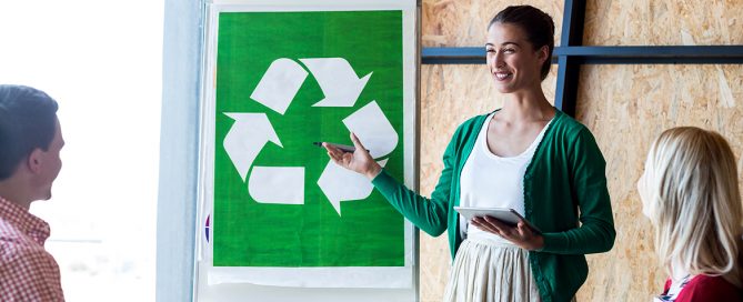 Some 59% of North American professionals say their offices have made environmentally friendly changes in the last 3 years.